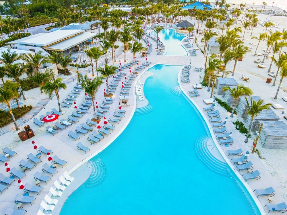 Bimini Beach Club aerial view