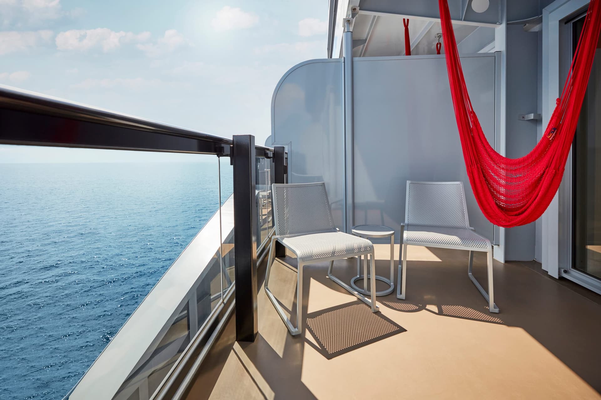 The balcony hammock — your private retreat between adventures
