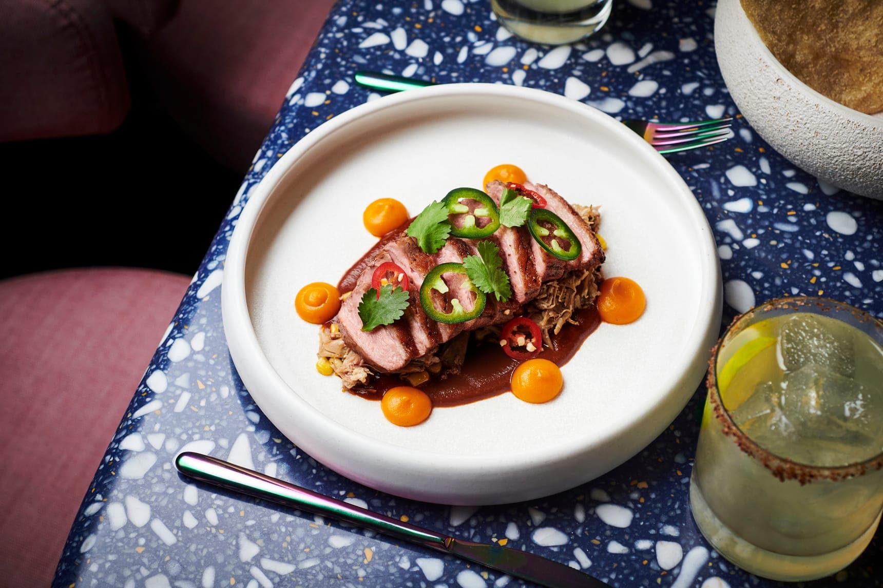 Pink Agave restaurant on Virgin Voyages