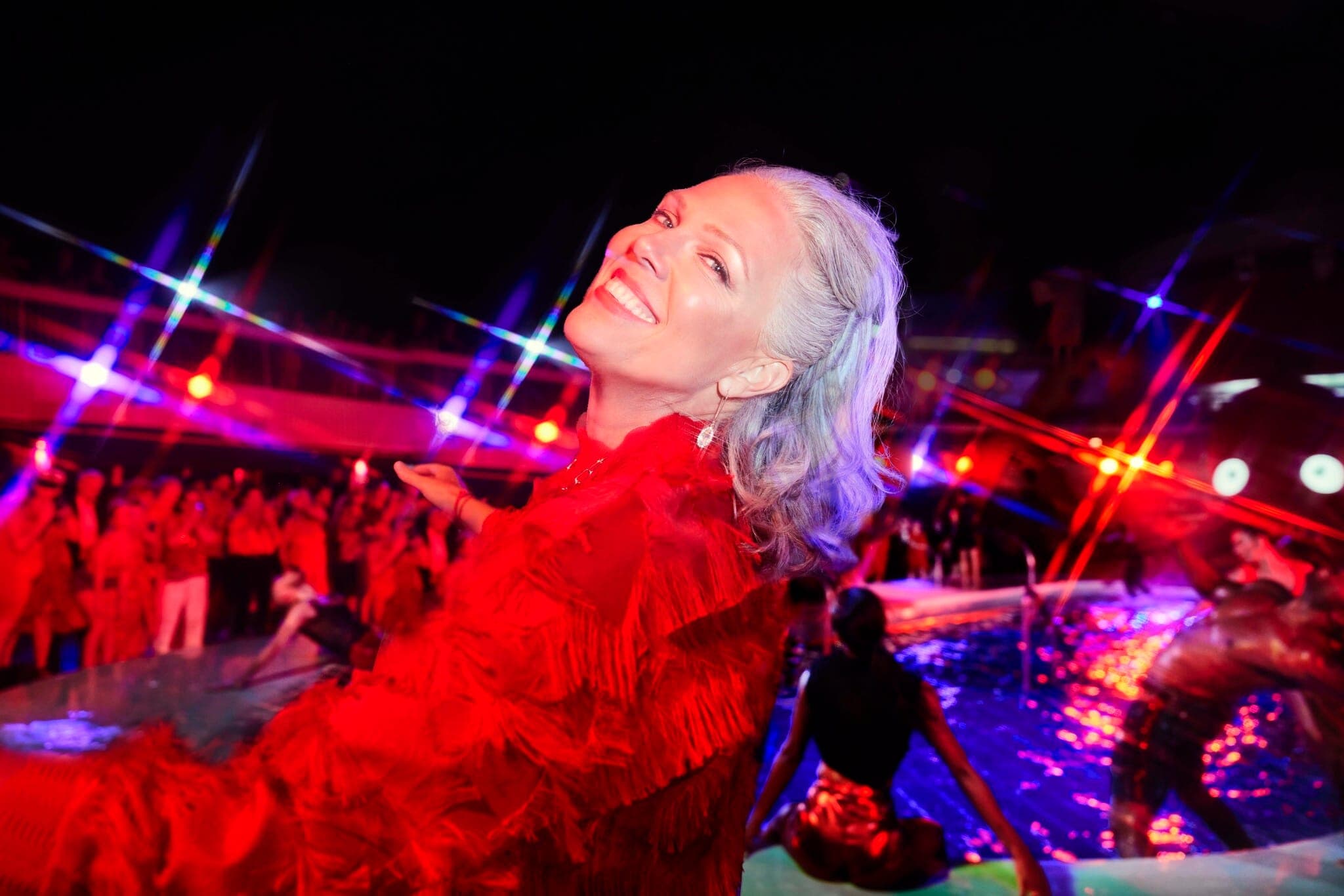 Scarlet Night party on Virgin Voyages